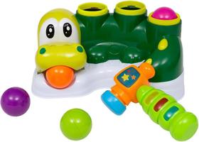 Brinquedo Jacaré Bate Martelo Com Som E Luzes E 6 Bolas Buba