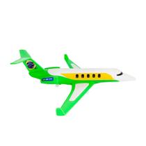 Brinquedo Jatinho Executivo Brasileiro desing moderno cores vibrantes avião infantil diversão crianças meninos