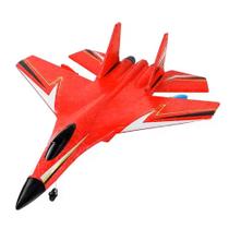 Brinquedo Jato de Controle Remoto SU27 com LED e Voo Estável Ideal para Acrobacias e Iniciantes e voa de verdade Brinquedo Jato de Controle Remoto SU27 com LED e Voo Estável Ideal para Acrobacias e Iniciantes e voa de verdade