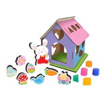 Brinquedo Jogo Casa do Tom Tom com 21 peças Bebê Encaixe as Peças Nig - 0476