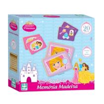 Brinquedo Jogo da Memória de Madeira das Princesas