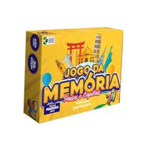Brinquedo Jogo Da Memória Países E Capitais Em MDF 24 Peças +3 Anos Paper Toy