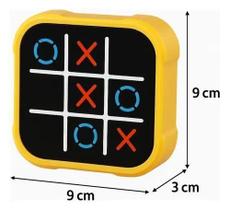 Brinquedo Jogo Da Velha 3 Em 1 Compacto E Portátil Console Jogo da Memória.
