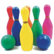 Brinquedo Jogo De Boliche Infantil 6 Pinos E 2 Bolas Brinquedo Jogo De Boliche Infantil 6 Pinos E 2 Bolas