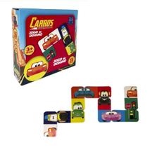 Brinquedo Jogo De Dominó Carros Brinquedo Menino Raciocínio