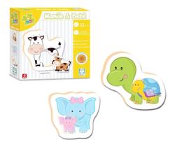 Brinquedo Jogo De Encaixe Educativo Madeira Coleção Mamãe E Bebê Coleção Be a Bá