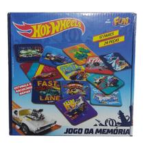 Brinquedo Jogo De Memoria Da Hot Wheels 12 Pares Fun 86892