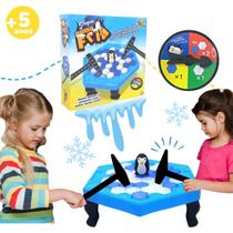 Brinquedo Jogo de Mesa Quebra Gelo Pinguim Tabuleiro Infantil Educativo Estratégia Interativo Numa Fria