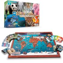 Brinquedo Jogo de Tabuleiro Bichorama animal planet Infantil Discovery - Pais e filhos