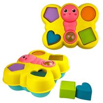 Brinquedo jogo didático borboleta cubos para bebês educativo