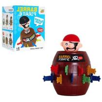 Brinquedo Jogo do Barril Pula Pirata com Adagas Cofre Moedas ToyKings TK-AB2580