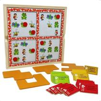 Brinquedo Jogo Educativo Escolar Funções Executivas Madeira