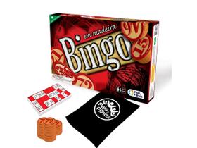 Brinquedo Jogo Infantil Bingo em MDF Interativo 48 Cartelas Pais&Filhos