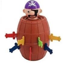 Brinquedo Jogo Mini Pula Pirata Do Barril 10 Cm X 10 Cm