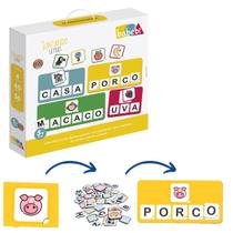 Brinquedo Jogo Pedagogico Infantil Juntando Letras Criança Presente 5 6 anos Autismo Menino Menina Alfabetização