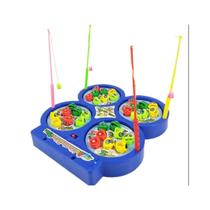 Brinquedo Jogo Pega Peixe Pesca Maluca Pescaria 32 Peixes Cor Colorido