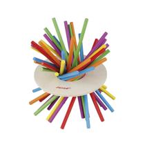 Brinquedo Jogo Pega Vareta com Disco e Dadinho de Madeira