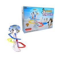 Brinquedo Jogo Pista Musical Pinguim Escorregador Escada - Xinyu toys
