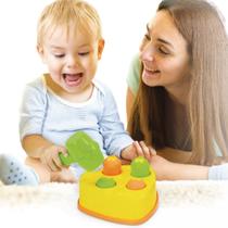 Brinquedo Jogo Rata Tuff Bate Bate Martelo Ratinho Educativo Didático Infantil Colorido Criança