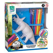 Brinquedo Jurassic Color Triceratops Para Pintar