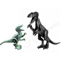 Brinquedo Jurassic Dinosaur World Park Indoraptor Velociraptor x2 Brinquedo Jurassic Dinosaur World Park Indoraptor Velociraptor x2