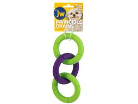 Brinquedo Jw Invincible Chains Triple Cabo de Guerra interativo Para Cães Pequeno - Verde e Roxo Brinquedo Jw Invincible Chains Triple Cabo de Guerra interativo Para Cães Pequeno - Verde e Roxo