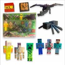 Brinquedo Kit 10 Minecraft Ender Dragon Personagens Minecraft Bonecos Brinquedo Kit 10 Minecraft Ender Dragon Personagens Minecraft Bonecos