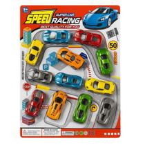Brinquedo Kit 12 Carrinhos Fricção Carros Sport Car Disney Pixar Relâmpago Mcqueen Coleção