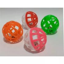 Brinquedo Kit 4 Bolinhas para Gato cachorro Guizo faz barulho Colorida Brinquedo Kit 4 Bolinhas para Gato cachorro Guizo faz barulho Colorida