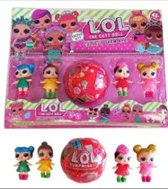 Brinquedo Kit 4 Bonecas + Bola Lol Surprise Com Acessórios