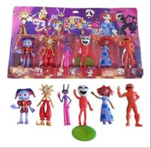 Brinquedo Kit 6 Bonecos Jogo Digital Circus Colecionável Coleção