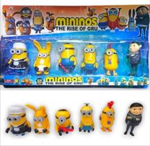 Brinquedo Kit 6 Bonecos Minions Meu Malvado Favorito Presente