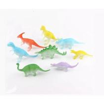 Brinquedo Kit 8 Dinossauros Emborrachados Brilha no escuro Brinquedo Kit 8 Dinossauros Emborrachados Brilha no escuro