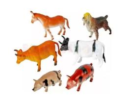 Brinquedo Kit Animais Fazendinha Variados c/ 6 Ausini - Allan Patrick Brinquedo Kit Animais Fazendinha Variados c/ 6 Ausini - Allan Patrick