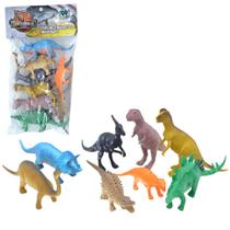 Brinquedo kit animal dinossauro de plástico