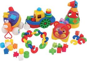 Brinquedo Kit Baby Didáticos 66 Peças Plastico - Jotplay Brinquedo Kit Baby Didáticos 66 Peças Plastico - Jotplay