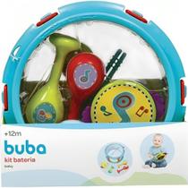 Brinquedo Kit Bateria Infantil C/ Acessórios 7973 - Buba