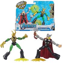 Brinquedo Kit Bend and Flex Thor e Loki Marvel Hasbro F0245