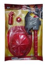 Brinquedo Kit Bombeiro Capacete E Acessórios - Toy Master