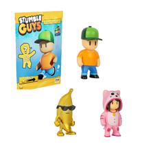 Brinquedo Kit C/ 3 Bonecos Stumble Guys Figuras Sortidas