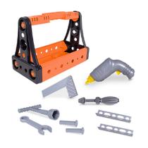 Brinquedo Kit Caixa De Ferramentas Mega Oficina Samba Toys