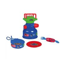 Brinquedo Kit Camping Refeição Com Fogareiro Pj Masks 1737