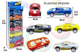 Brinquedo kit carrinho miniatura com 6 peças