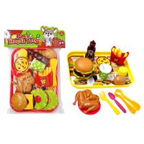 Brinquedo Kit Comidinha Fast Food Mc Com 24 Peças