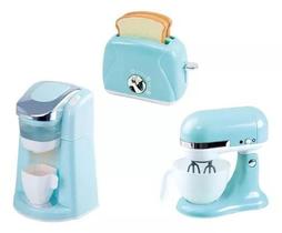 Brinquedo Kit Cozinha Gourmet Eletrodomésticos Infantil Azul Importado - Members Mark