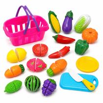 Brinquedo Kit Cozinha Infantil Feirinha Frutas e Legumes Cestinha Hortifruti Comidinhas Crec Crec Brinquedo Kit Cozinha Infantil Feirinha Frutas e Legumes Cestinha Hortifruti Comidinhas Crec Crec