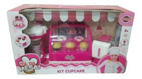 Brinquedo Kit Cupcake E Cafeteria Rosa Com Luz 43768 Toyng