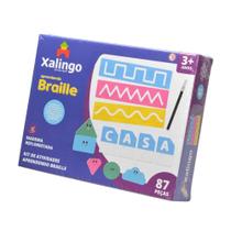 Brinquedo Kit de Atividades Aprendendo Braille 87 peças Xalingo - 17610 Brinquedo Kit de Atividades Aprendendo Braille 87 peças Xalingo - 17610