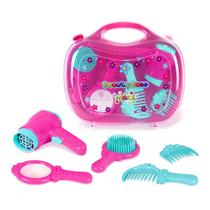 Brinquedo Kit de Beleza Infantil Maleta Com 05 Acessórios Beauty Case Maral