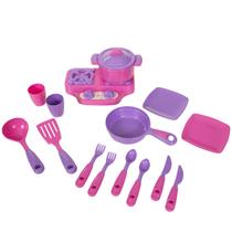 Brinquedo Kit de Cozinha Infantil Com 16 Peças Maral